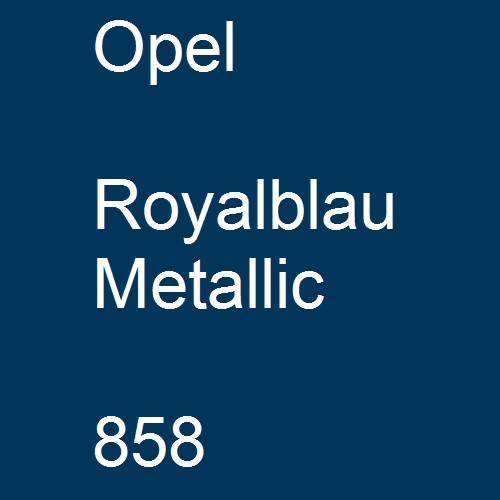 Opel, Royalblau Metallic, 858.